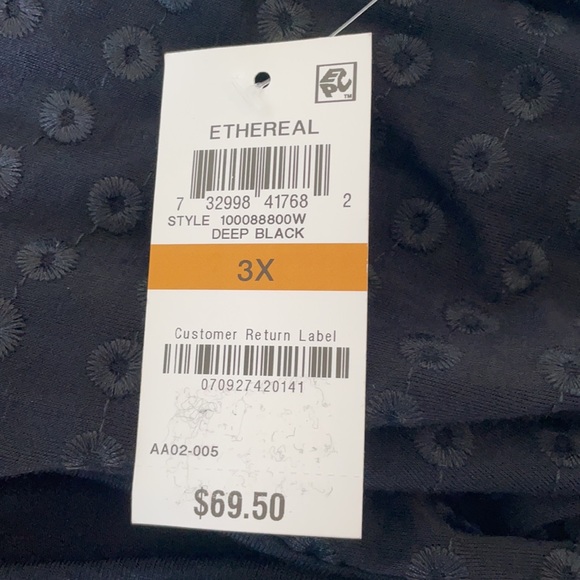 Inc International Concepts Black Twist Front Top - Picture 8 of 9